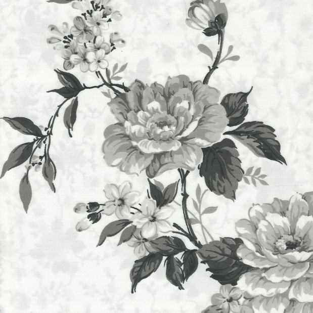 Roses-Mimos (Роза-Мимоза) - интерьерные ткани saten-roses-3negro