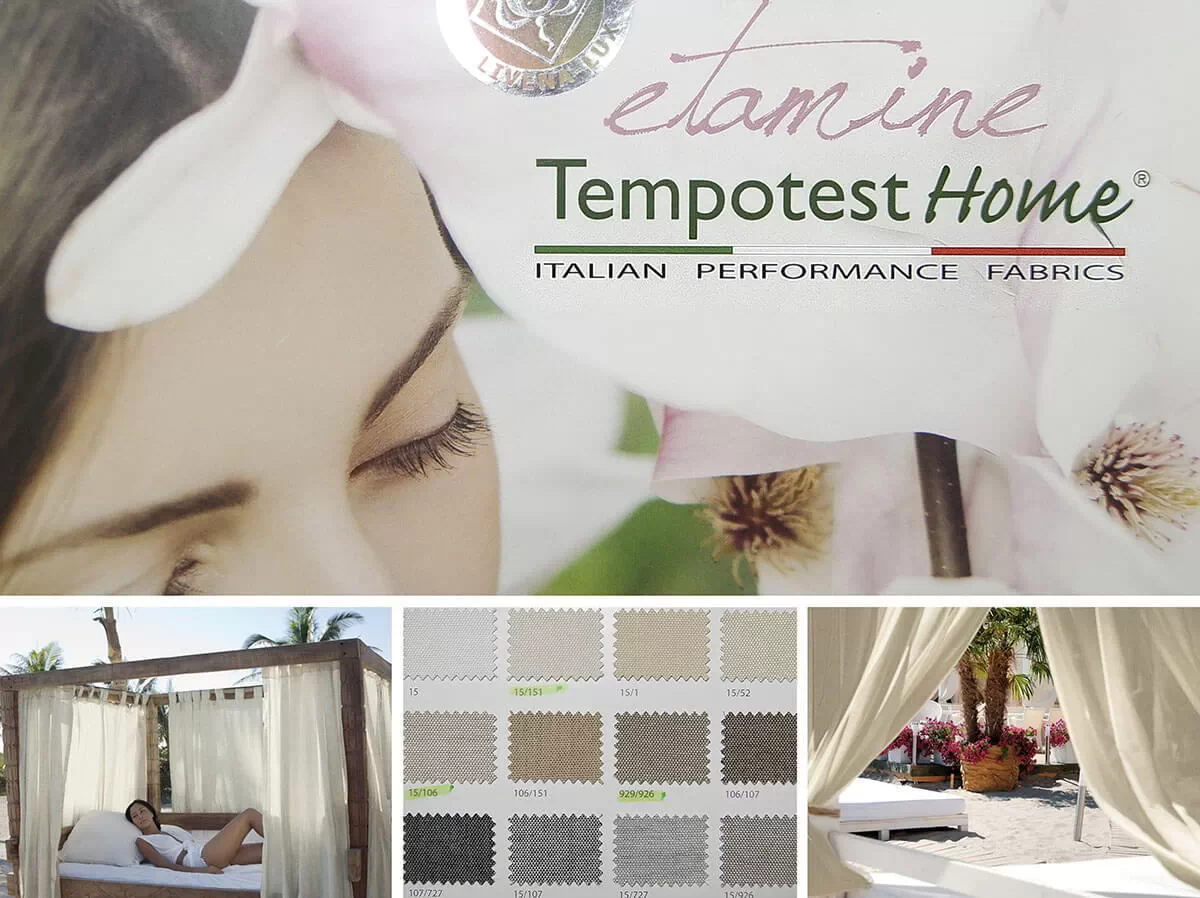 Каталог итальянской уличной ткани Tempotest Home Etamin каталог